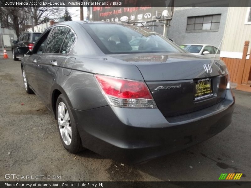 Polished Metal Metallic / Black 2008 Honda Accord EX-L Sedan