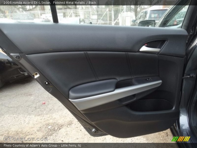 Polished Metal Metallic / Black 2008 Honda Accord EX-L Sedan