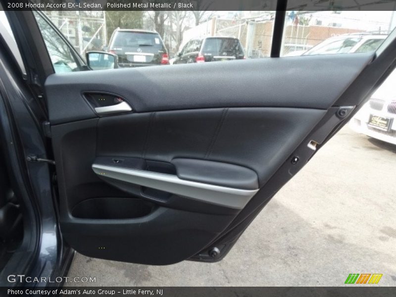 Polished Metal Metallic / Black 2008 Honda Accord EX-L Sedan