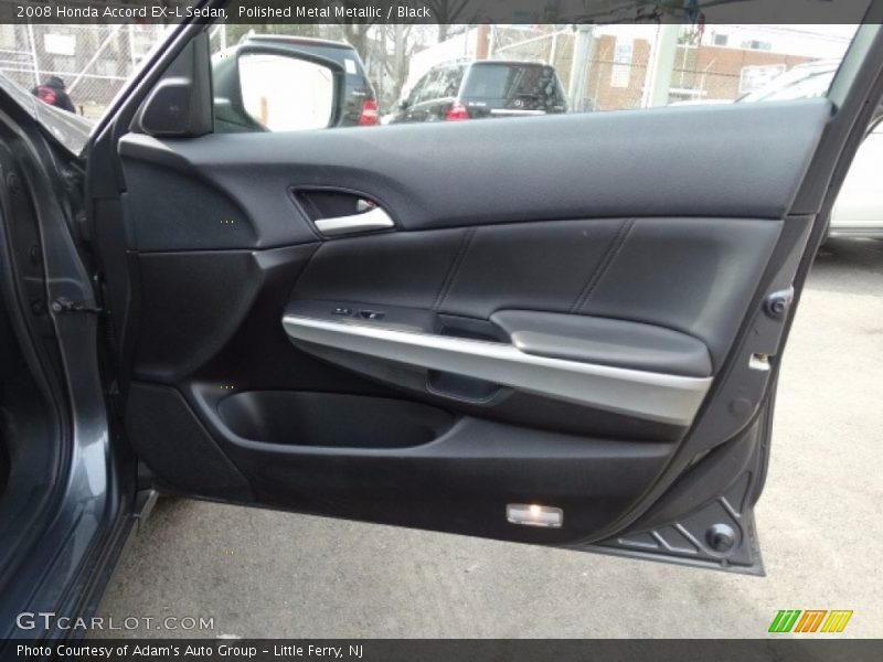 Polished Metal Metallic / Black 2008 Honda Accord EX-L Sedan