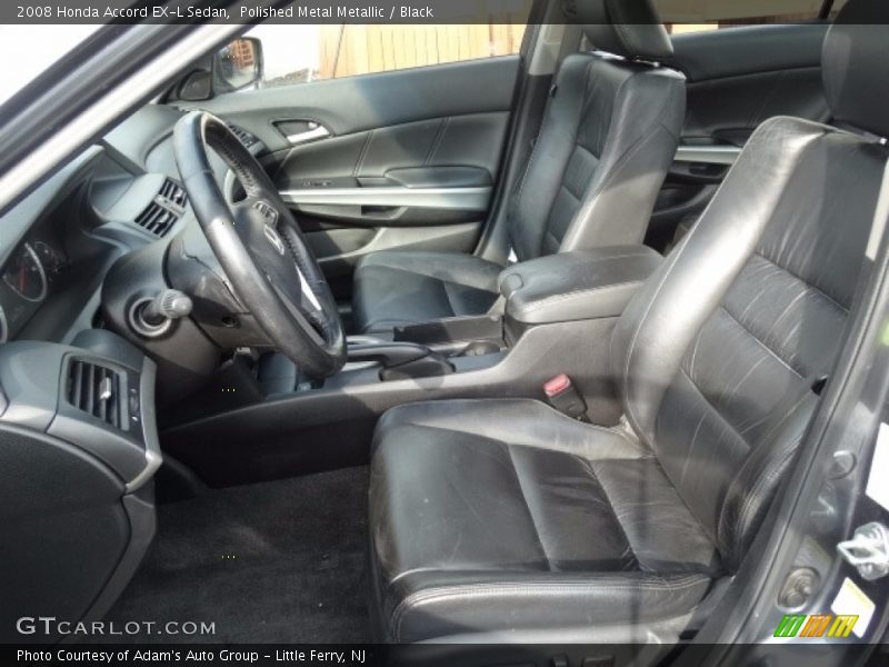 Polished Metal Metallic / Black 2008 Honda Accord EX-L Sedan