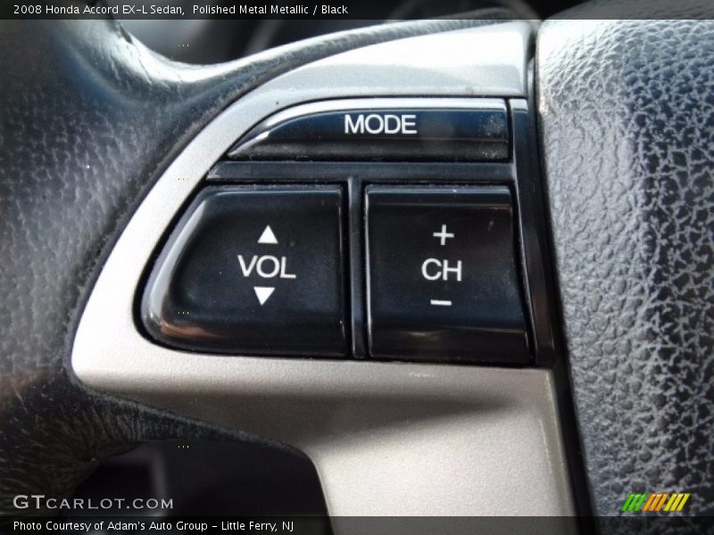 Polished Metal Metallic / Black 2008 Honda Accord EX-L Sedan
