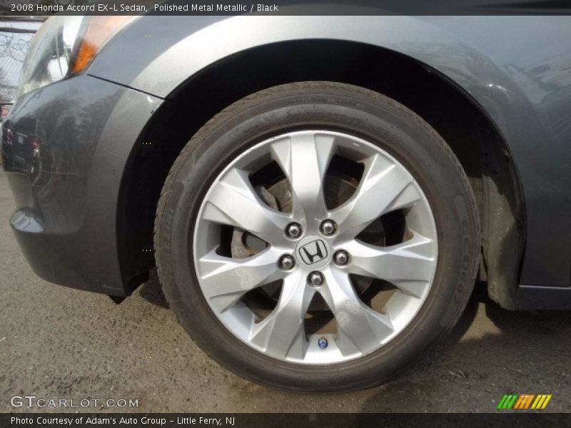 Polished Metal Metallic / Black 2008 Honda Accord EX-L Sedan