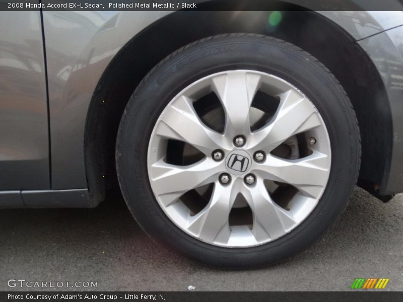 Polished Metal Metallic / Black 2008 Honda Accord EX-L Sedan