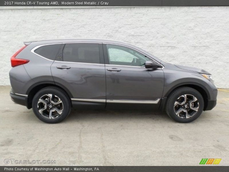 Modern Steel Metallic / Gray 2017 Honda CR-V Touring AWD