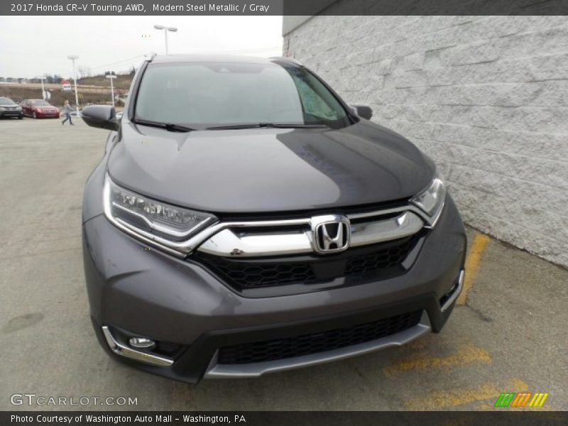 Modern Steel Metallic / Gray 2017 Honda CR-V Touring AWD