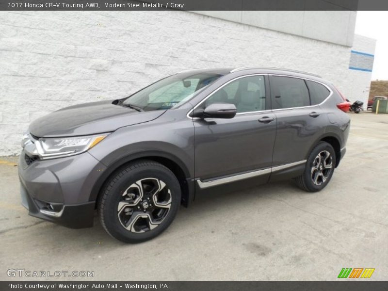 Modern Steel Metallic / Gray 2017 Honda CR-V Touring AWD