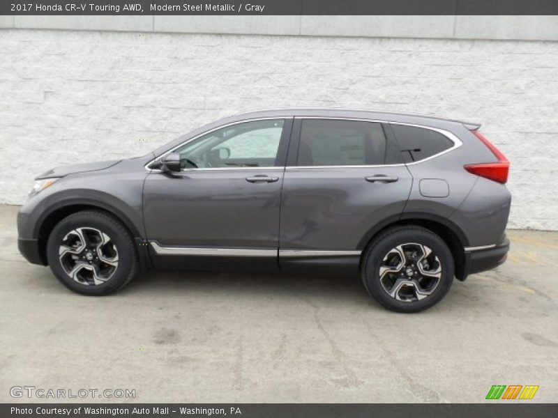 Modern Steel Metallic / Gray 2017 Honda CR-V Touring AWD