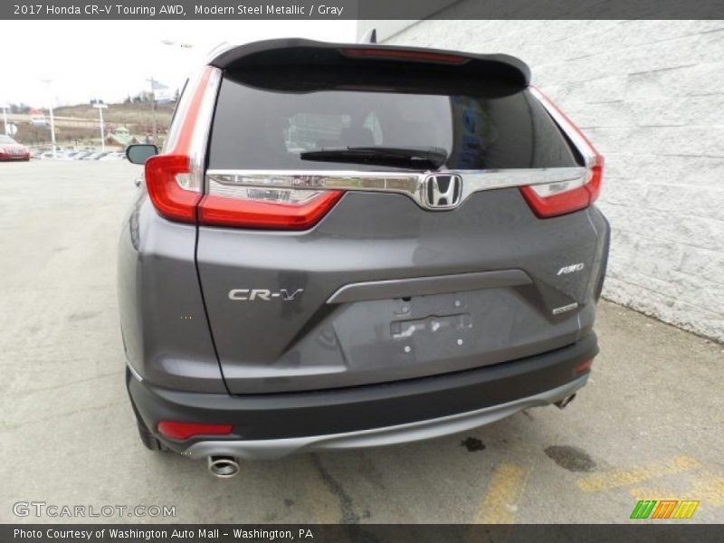 Modern Steel Metallic / Gray 2017 Honda CR-V Touring AWD