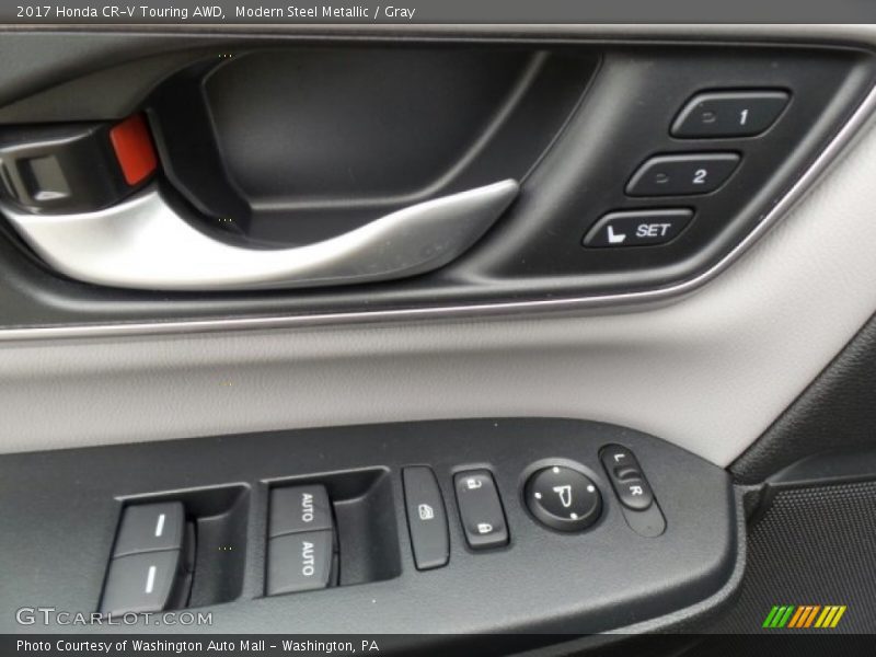 Modern Steel Metallic / Gray 2017 Honda CR-V Touring AWD