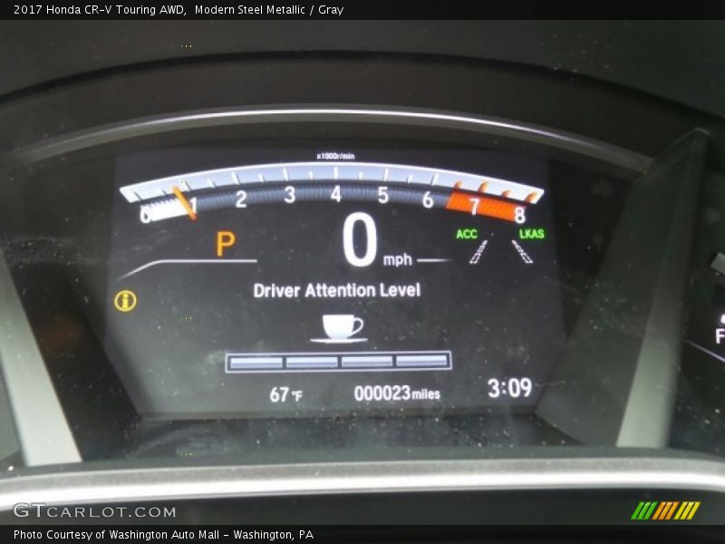 Modern Steel Metallic / Gray 2017 Honda CR-V Touring AWD