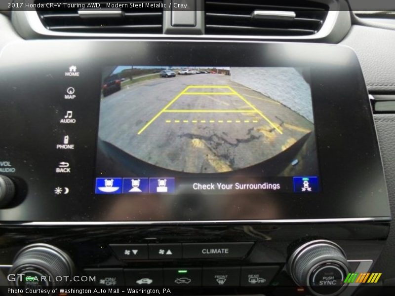 Modern Steel Metallic / Gray 2017 Honda CR-V Touring AWD