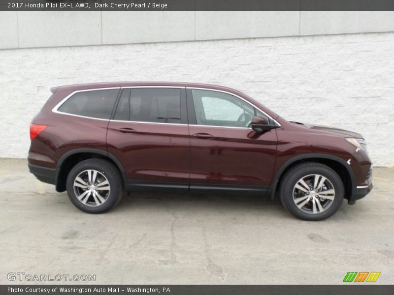  2017 Pilot EX-L AWD Dark Cherry Pearl