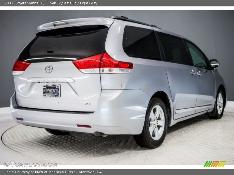 Silver Sky Metallic / Light Gray 2011 Toyota Sienna LE