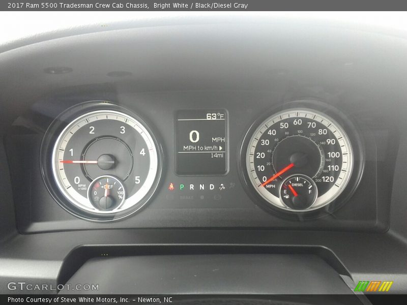 Bright White / Black/Diesel Gray 2017 Ram 5500 Tradesman Crew Cab Chassis