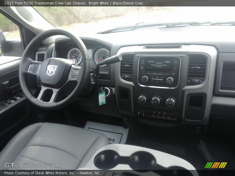 Bright White / Black/Diesel Gray 2017 Ram 5500 Tradesman Crew Cab Chassis