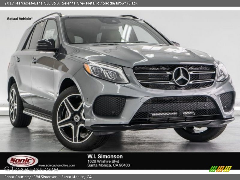 Selenite Grey Metallic / Saddle Brown/Black 2017 Mercedes-Benz GLE 350