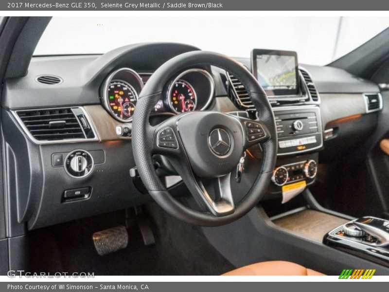 Selenite Grey Metallic / Saddle Brown/Black 2017 Mercedes-Benz GLE 350