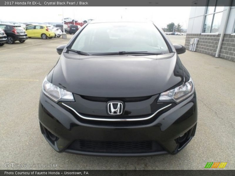 Crystal Black Pearl / Black 2017 Honda Fit EX-L