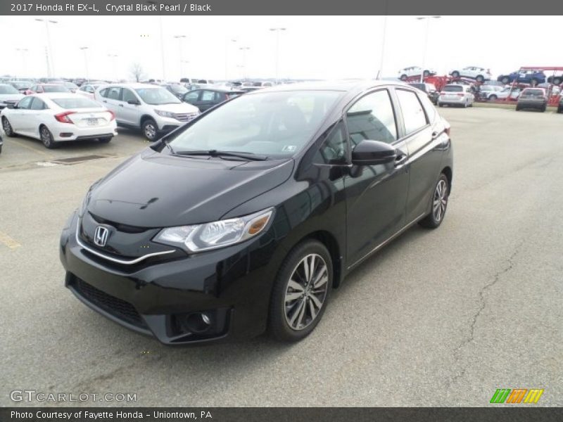 Crystal Black Pearl / Black 2017 Honda Fit EX-L