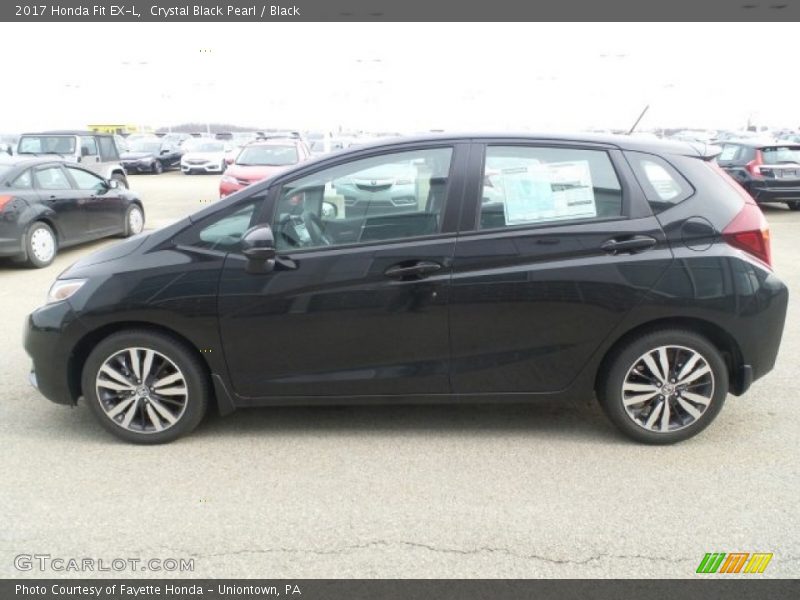 Crystal Black Pearl / Black 2017 Honda Fit EX-L