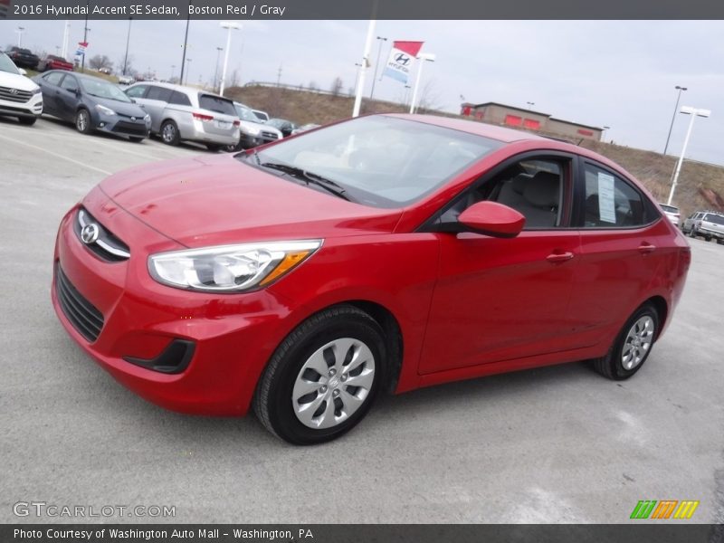 Boston Red / Gray 2016 Hyundai Accent SE Sedan
