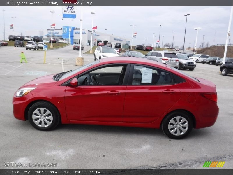 Boston Red / Gray 2016 Hyundai Accent SE Sedan
