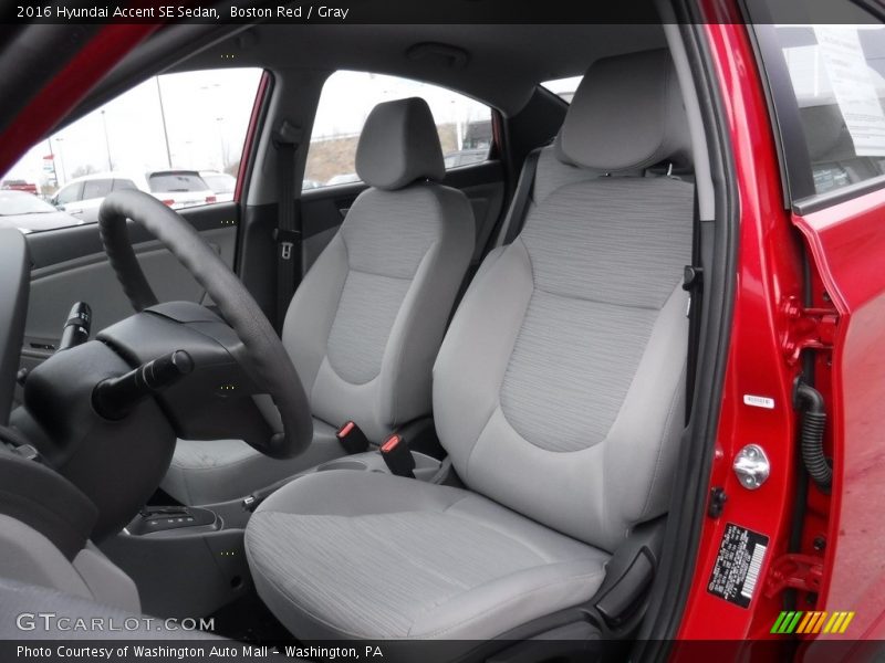 Boston Red / Gray 2016 Hyundai Accent SE Sedan