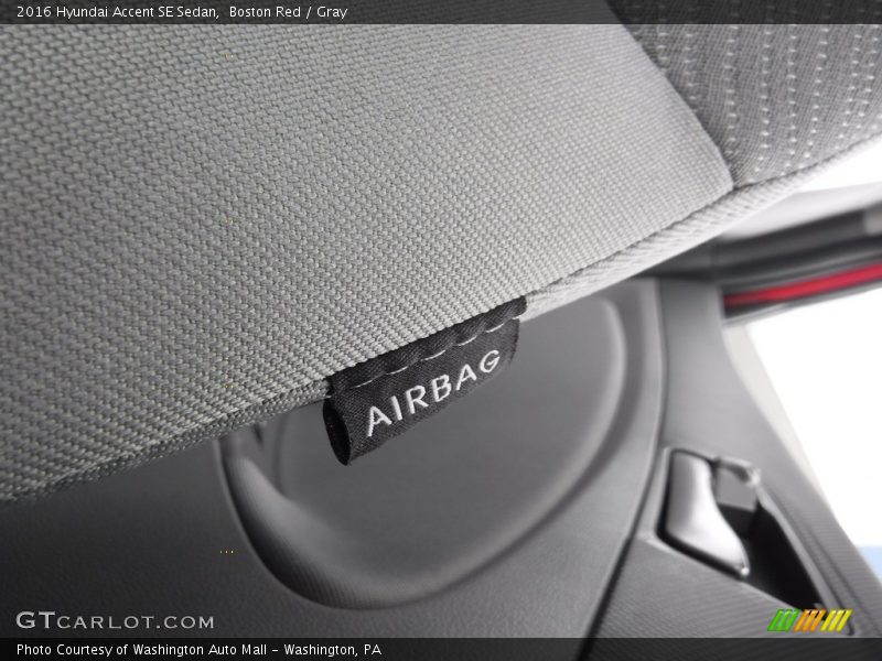 Boston Red / Gray 2016 Hyundai Accent SE Sedan