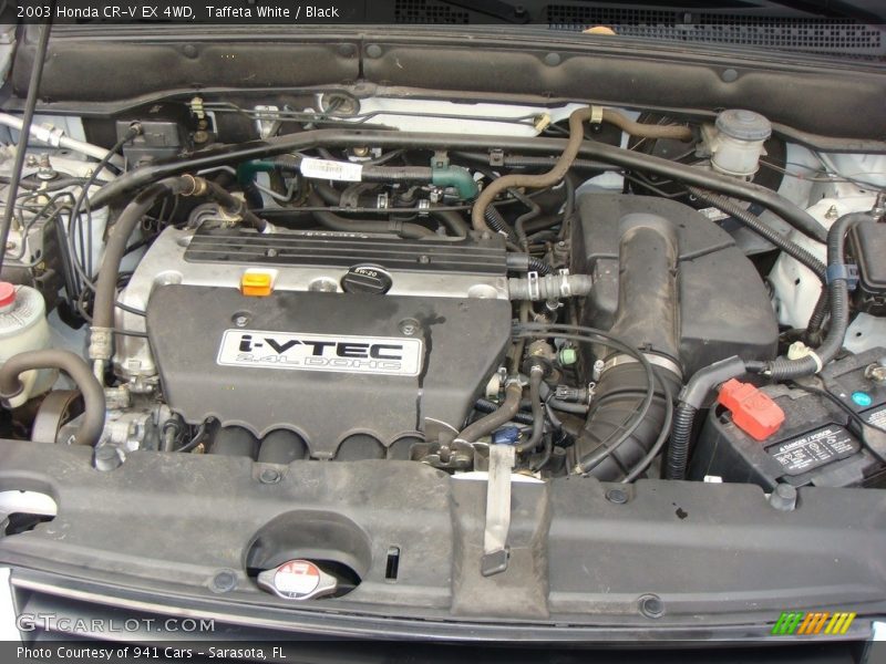 Taffeta White / Black 2003 Honda CR-V EX 4WD