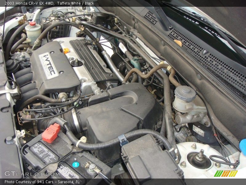 Taffeta White / Black 2003 Honda CR-V EX 4WD