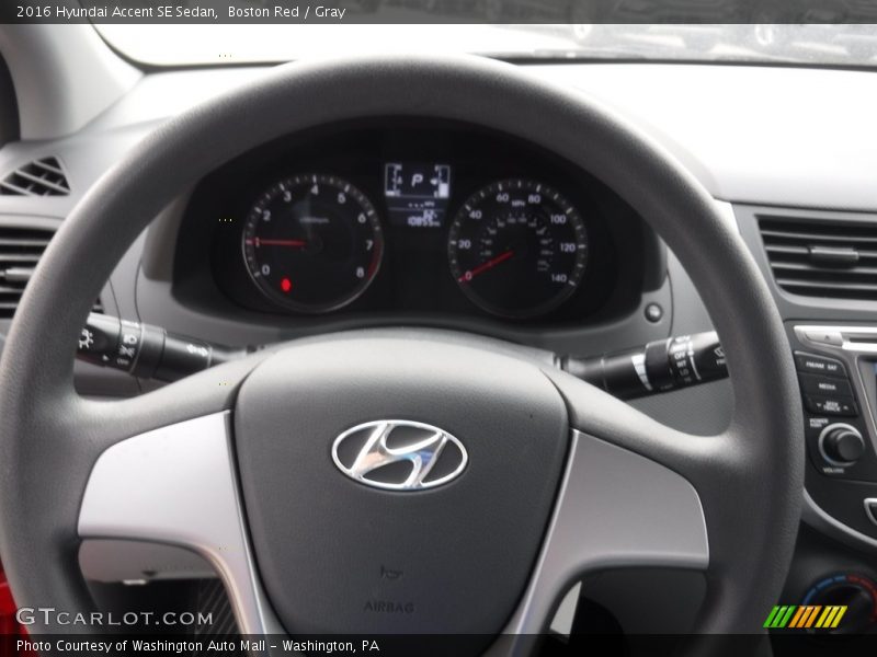 Boston Red / Gray 2016 Hyundai Accent SE Sedan