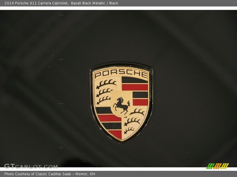 Basalt Black Metallic / Black 2014 Porsche 911 Carrera Cabriolet