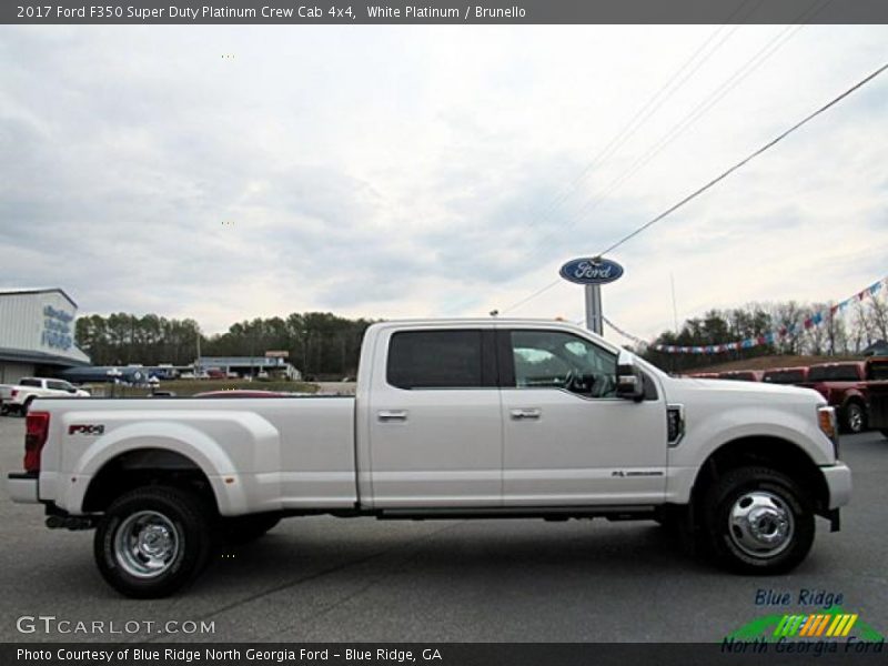 White Platinum / Brunello 2017 Ford F350 Super Duty Platinum Crew Cab 4x4