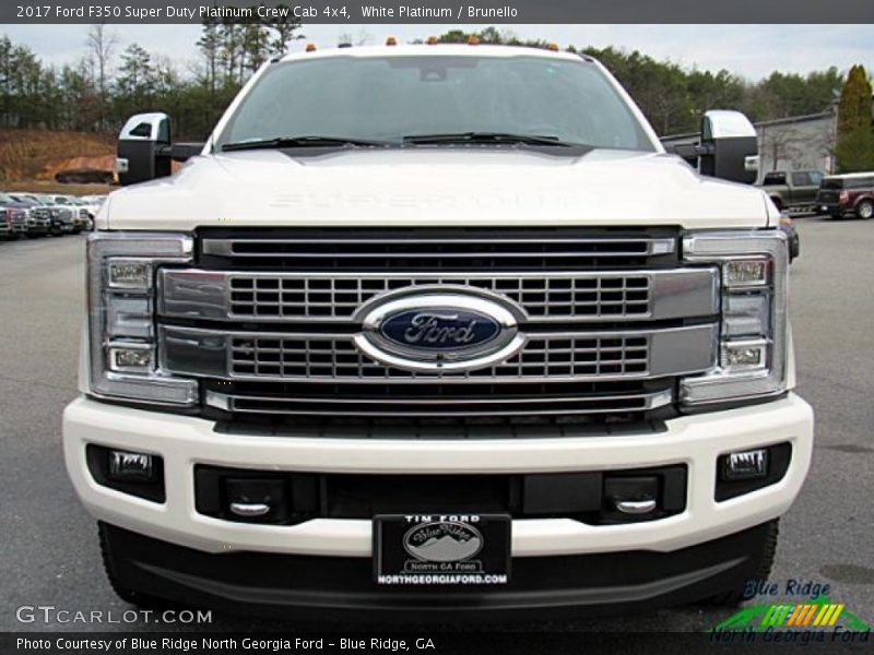 White Platinum / Brunello 2017 Ford F350 Super Duty Platinum Crew Cab 4x4