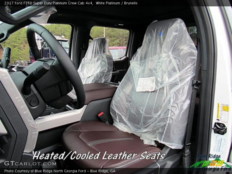 White Platinum / Brunello 2017 Ford F350 Super Duty Platinum Crew Cab 4x4