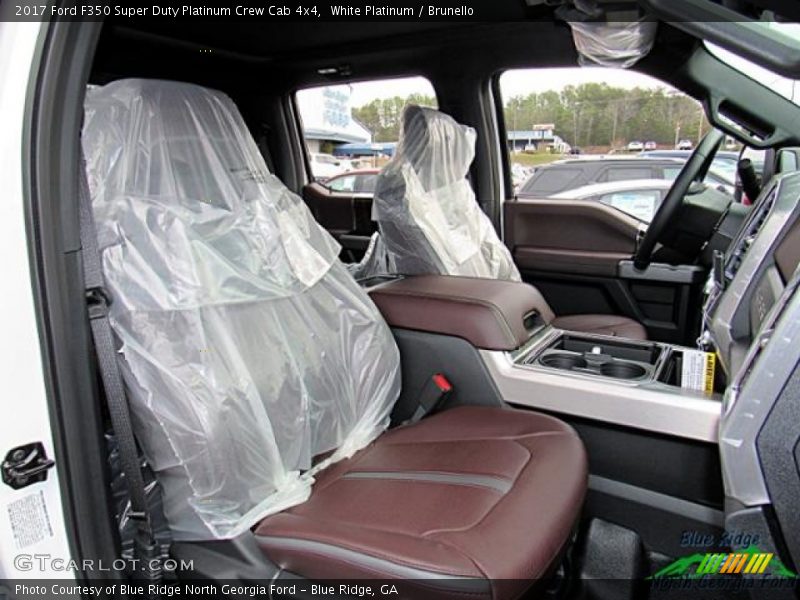White Platinum / Brunello 2017 Ford F350 Super Duty Platinum Crew Cab 4x4