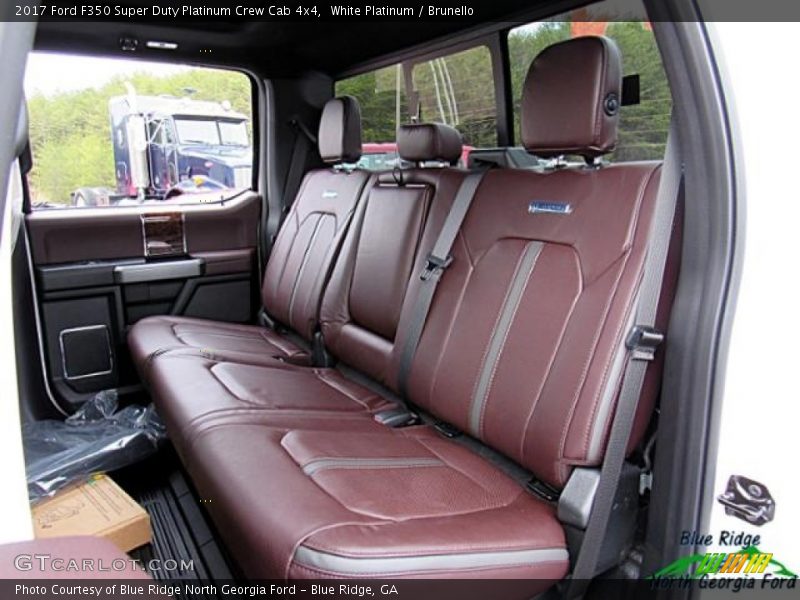 White Platinum / Brunello 2017 Ford F350 Super Duty Platinum Crew Cab 4x4