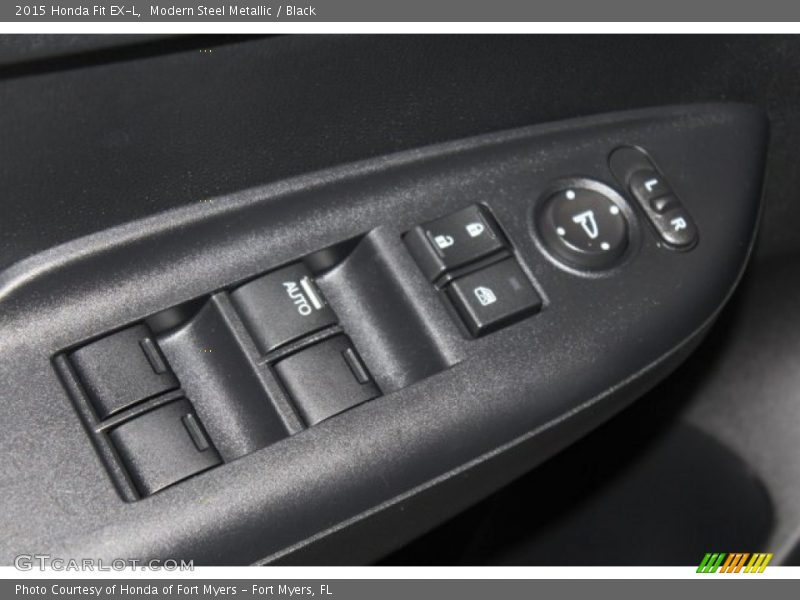 Modern Steel Metallic / Black 2015 Honda Fit EX-L