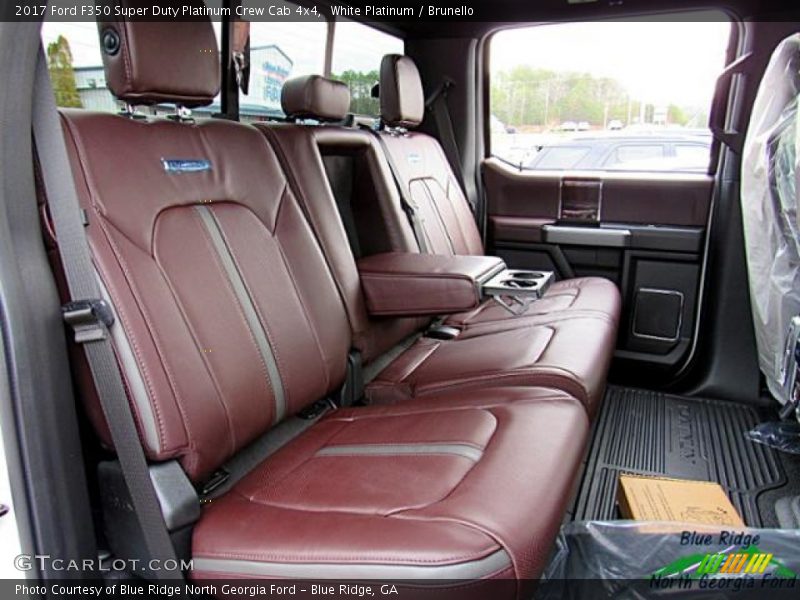 White Platinum / Brunello 2017 Ford F350 Super Duty Platinum Crew Cab 4x4