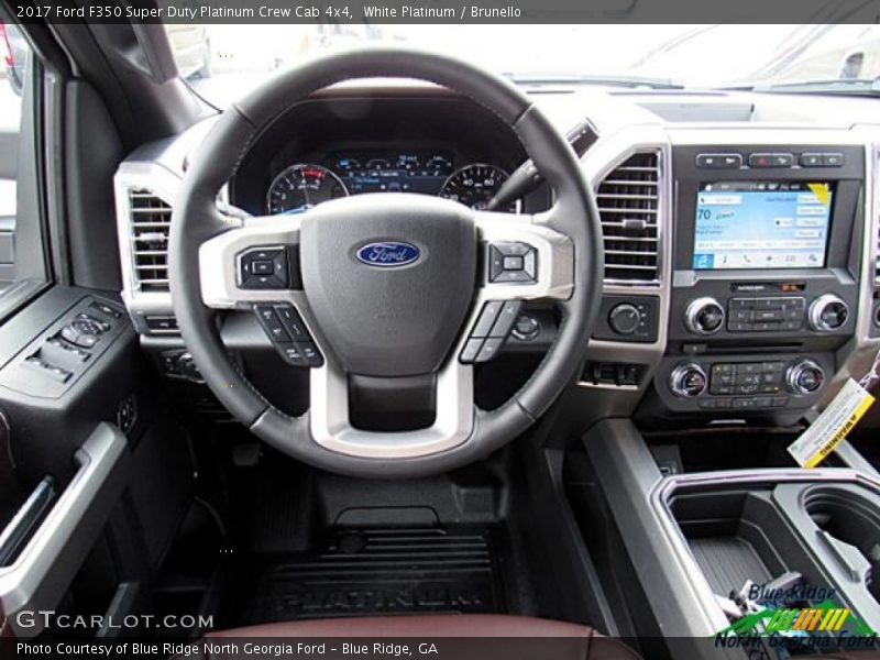 White Platinum / Brunello 2017 Ford F350 Super Duty Platinum Crew Cab 4x4