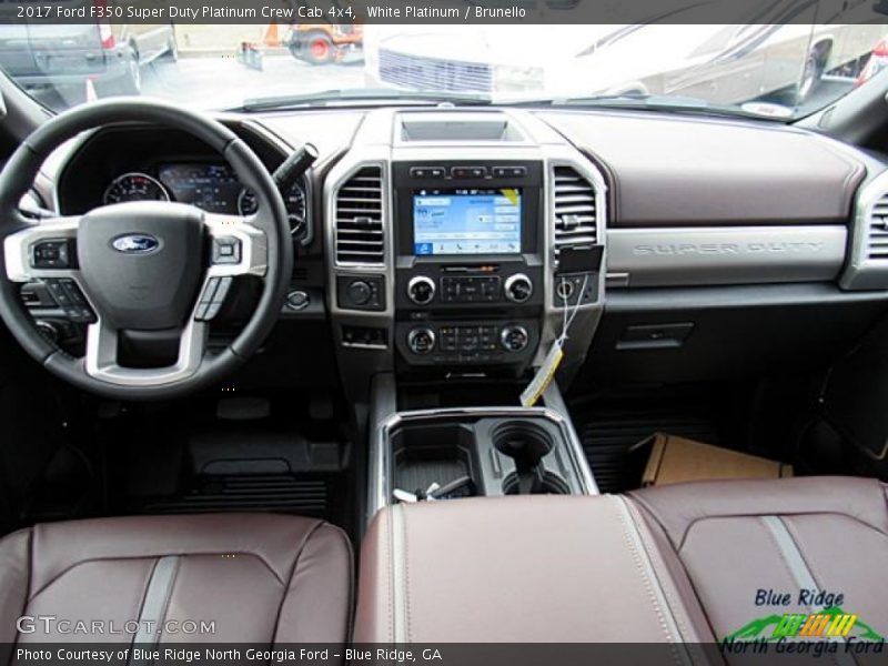 White Platinum / Brunello 2017 Ford F350 Super Duty Platinum Crew Cab 4x4