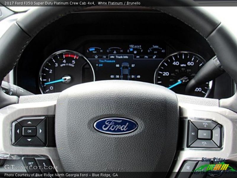 White Platinum / Brunello 2017 Ford F350 Super Duty Platinum Crew Cab 4x4