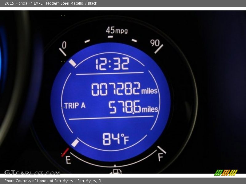 Modern Steel Metallic / Black 2015 Honda Fit EX-L