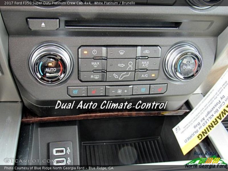 White Platinum / Brunello 2017 Ford F350 Super Duty Platinum Crew Cab 4x4