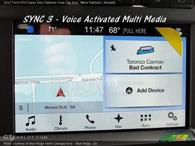 White Platinum / Brunello 2017 Ford F350 Super Duty Platinum Crew Cab 4x4