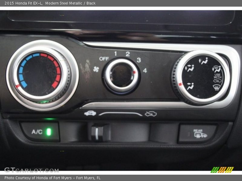 Modern Steel Metallic / Black 2015 Honda Fit EX-L