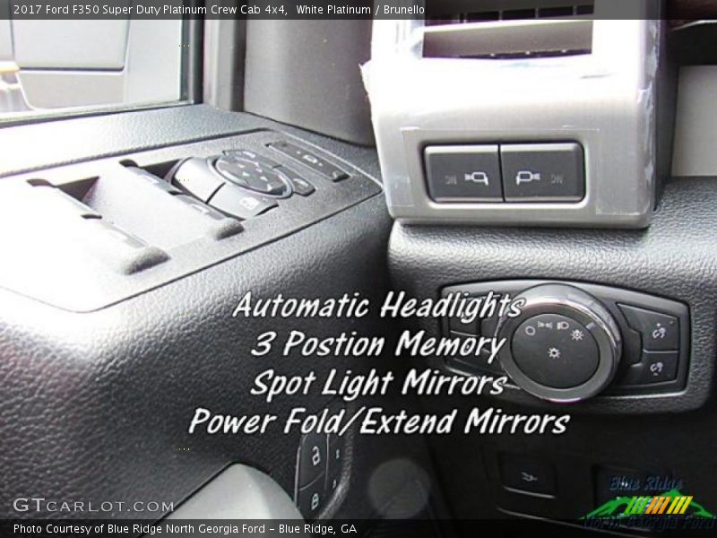 White Platinum / Brunello 2017 Ford F350 Super Duty Platinum Crew Cab 4x4