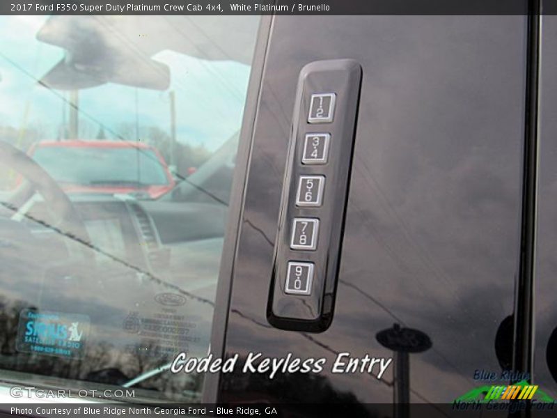 White Platinum / Brunello 2017 Ford F350 Super Duty Platinum Crew Cab 4x4