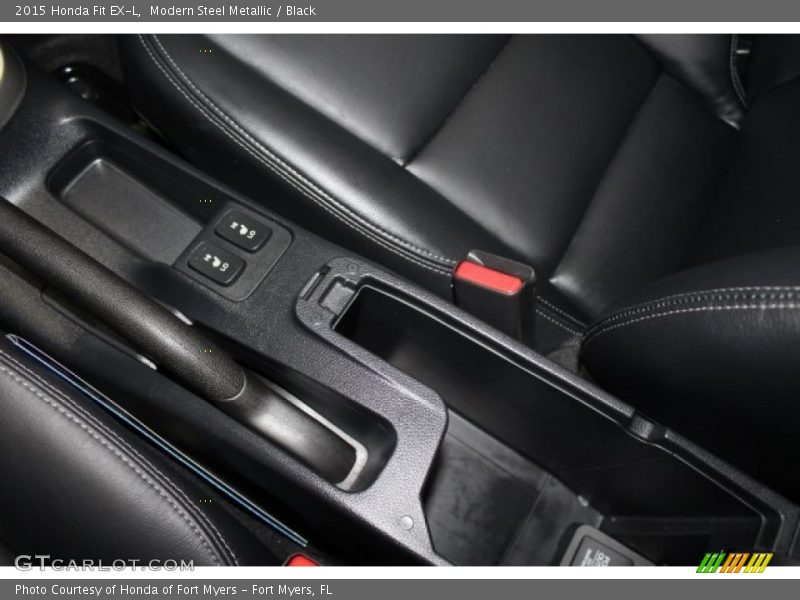 Modern Steel Metallic / Black 2015 Honda Fit EX-L